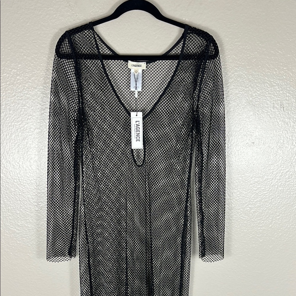 L'AGENCE Sara Mesh Cover-Up Dress - Picture 5 of 12